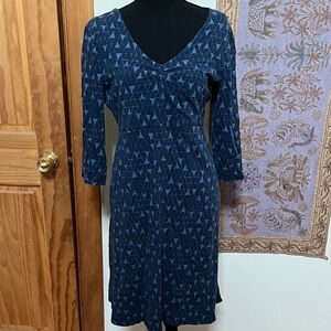 Toad&Co Rosalinda Blue Patterned Dress